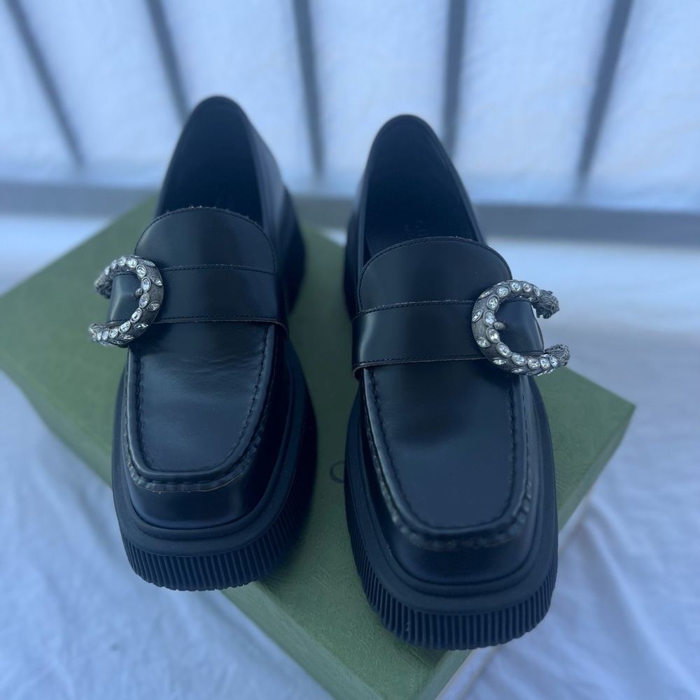 Gucci Dionysus Leather Loafers